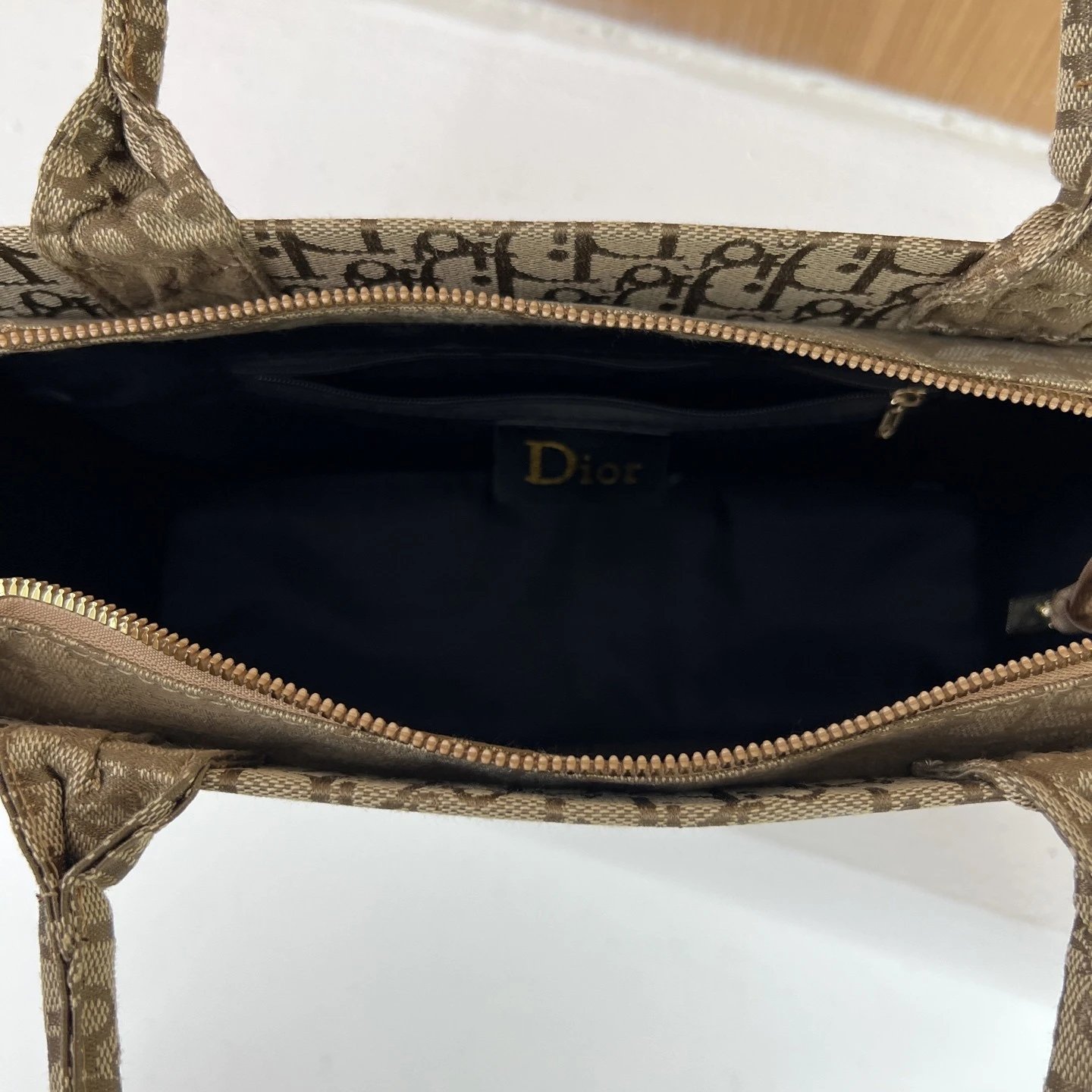 D10R迪澳 加大款 BookTote 品牌标志刺绣可调节可拆卸肩带 棉 手提包  女款 蓝色 9