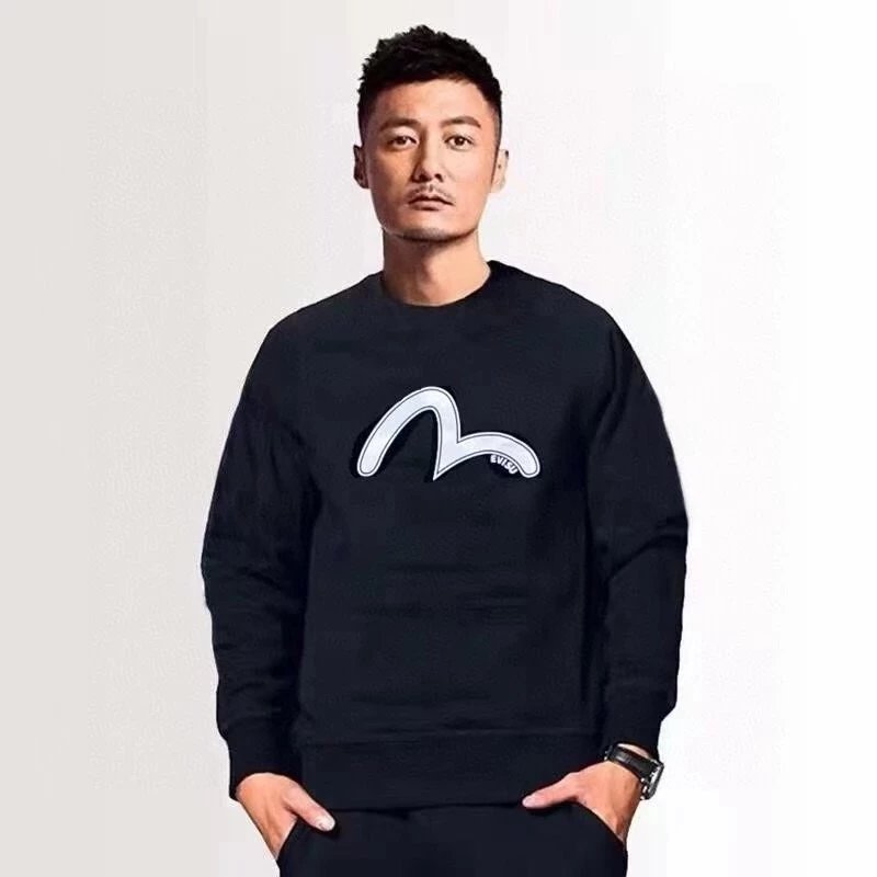小福家EV1SU余文乐同款大M海鸥男女情侣款高品质纯棉原标圆领卫衣 3