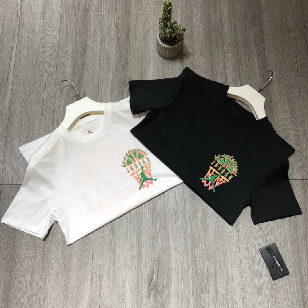 JORDAN SPORT DNA男子22SS夏季情侣款篮球训练运动休闲短袖T恤纯棉印花轻便柔软 2
