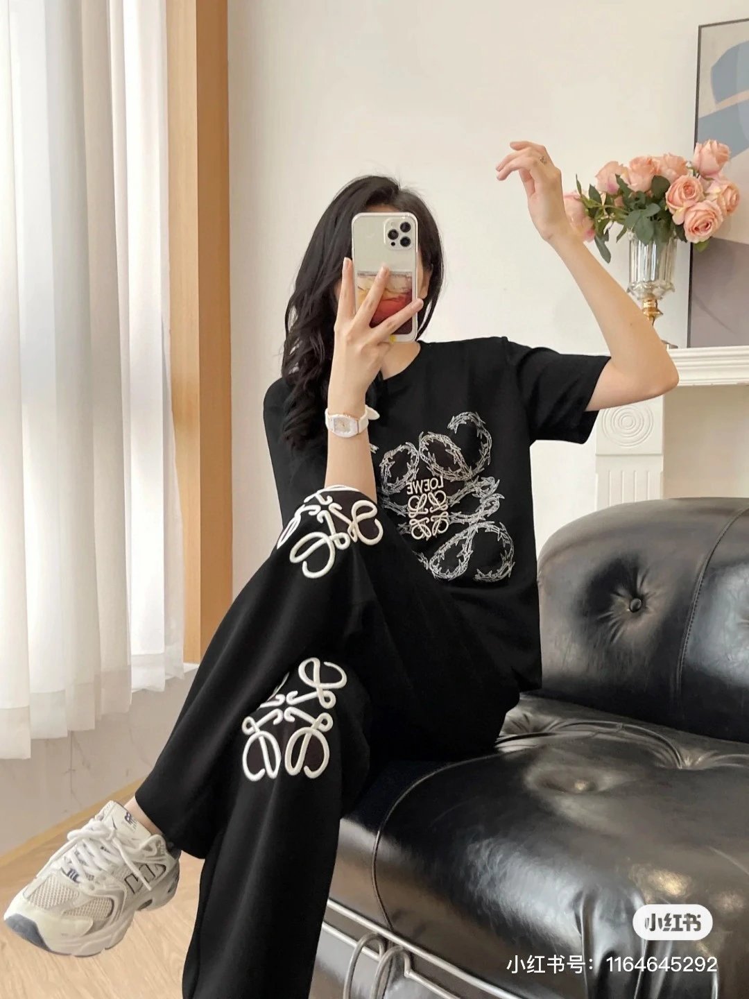 over size大版型好酷搭配leggings穿也妥分享好看的罗意威短袖T恤合集绝绝子Loewe短袖分享给你们很轻松就可以驾驭的下衣失踪风 9