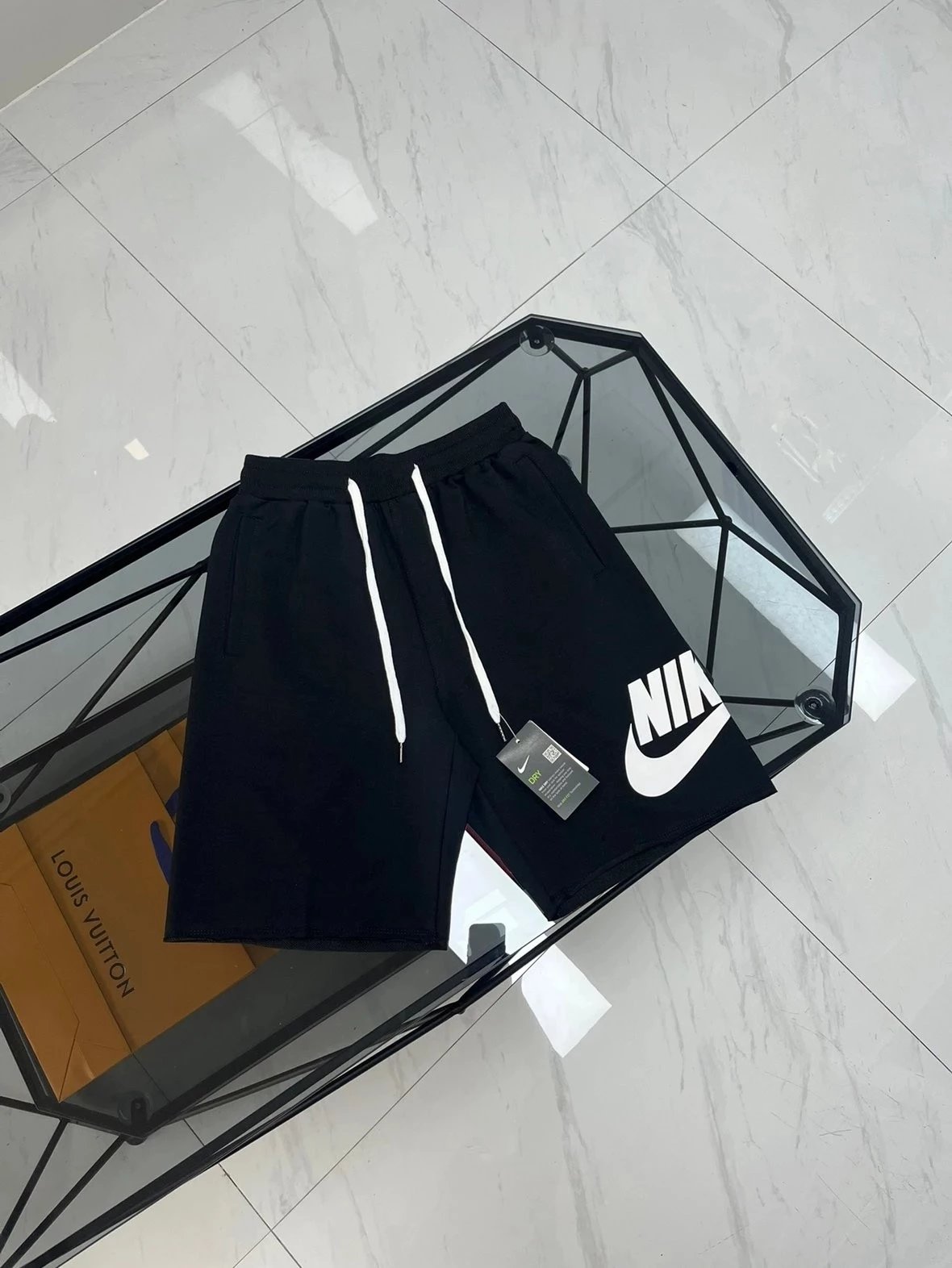 耐克NIKE夏季基础款运动宽松印花logo五分裤短裤 4
