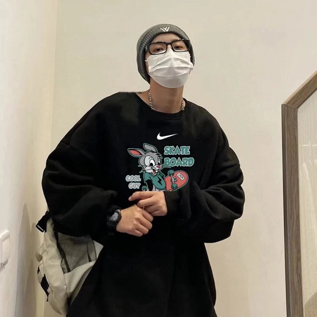 Nike滑板兔八哥套头卫衣百搭外穿配夹克外套都可以情侣款 6