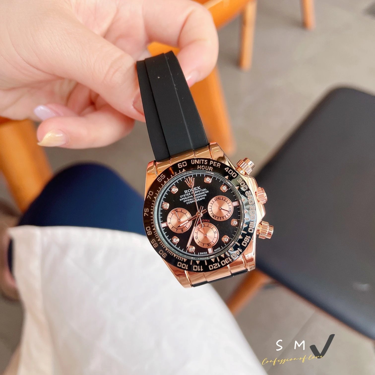 宇宙计型迪通拿腕表进口石英机芯矿物质超强玻璃钢带表带佩戴舒适直径40mm颜色更突出光泽更明亮 4