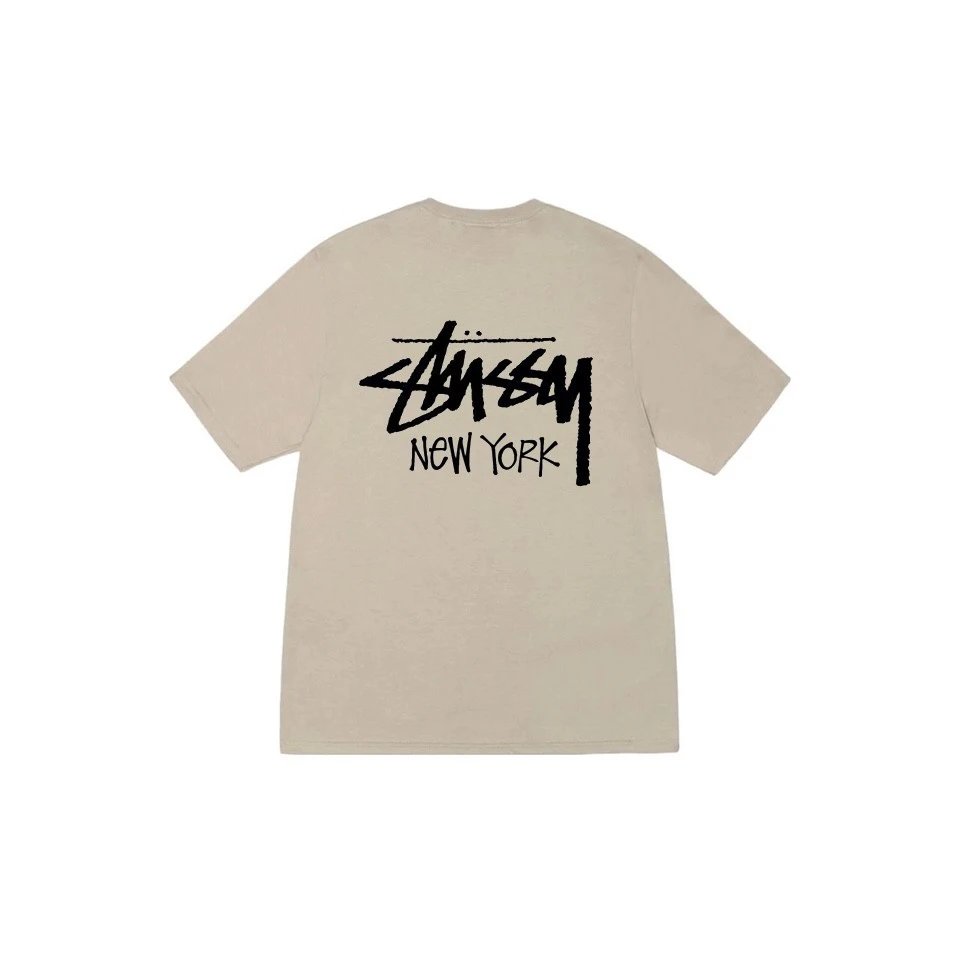 STUSSY斯图西 Stussy  纽约定制logo印花圆领短袖T恤 男女同款
原版打造 细节高控

面料精选220g纯棉面料  手感柔软舒适 吸汗透 4