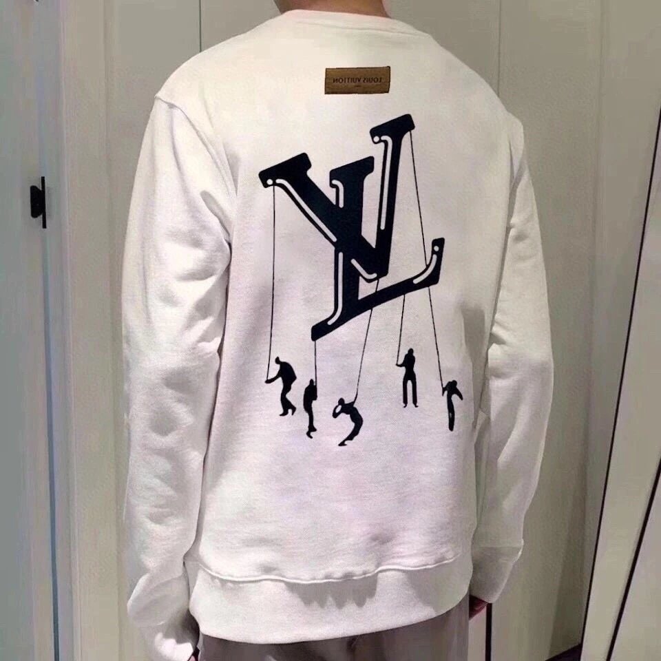 秋款上新绿牌21ss走秀款提线木偶毛圈圆领卫衣 简约又不单调 前后人偶降落伞印花 采用进口环保胶浆 一次成型 定制  手感柔软舒适 上身 8
