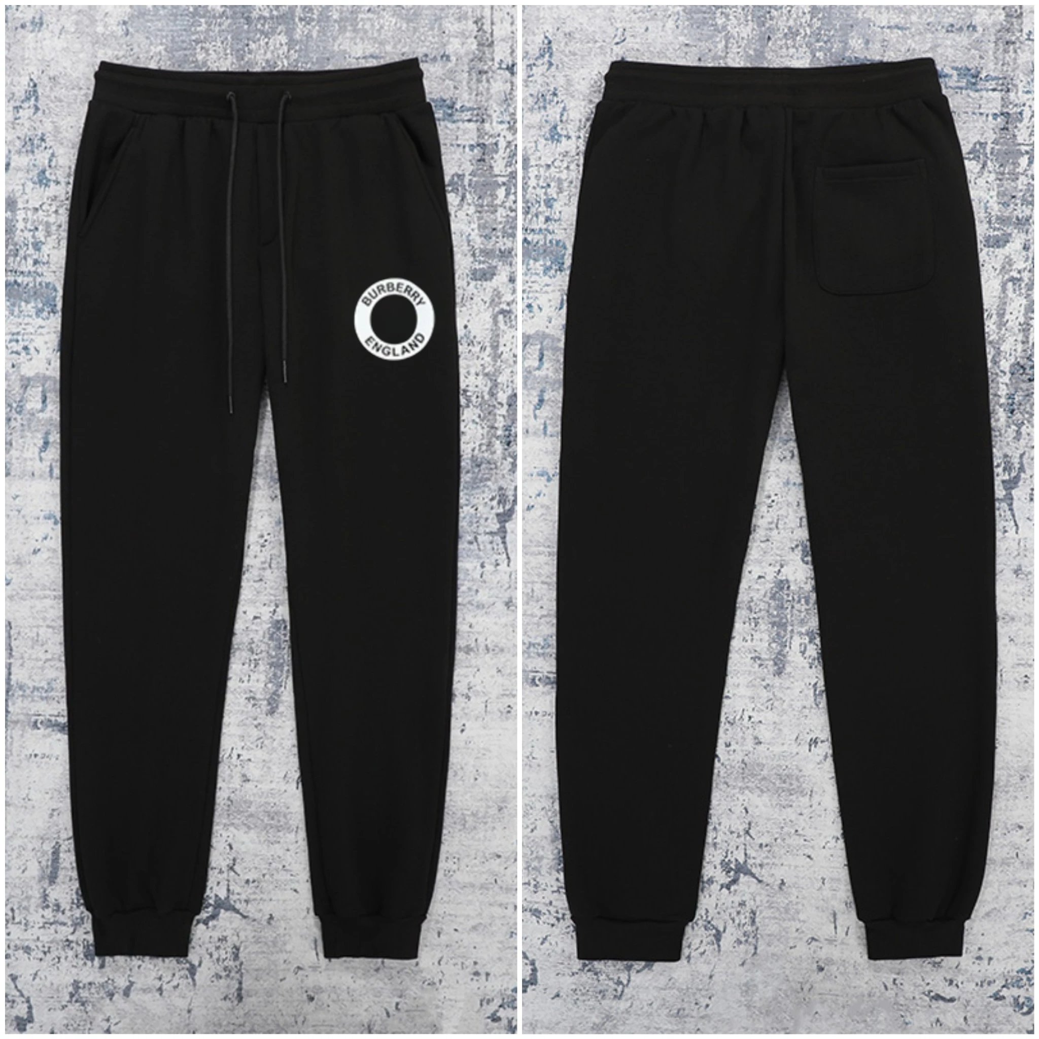 Bur巴宝冬季新款休闲高街大圆环徽标束脚卫裤长裤子 网红穿搭博主力荐长裤 男女同款
360克纯棉抓绒面料加厚紧致厚实保暖舒适立体裁剪裤型