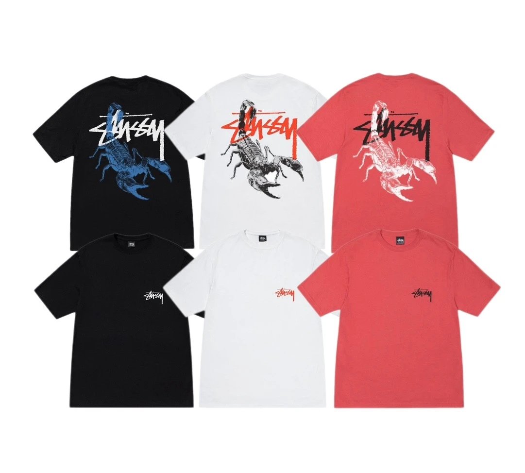 STUSSY斯图西  Stussy SCORPION TEE 背面蝎子印花圏案短袖T恤 男女同款

 
原版打造 细节高控

面料精选220g纯棉面料