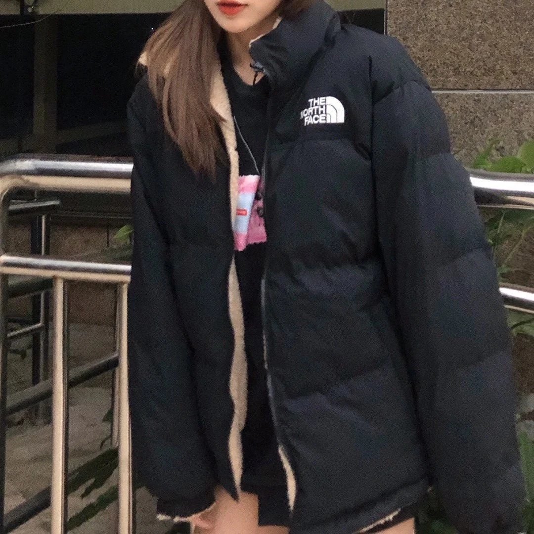 The North Face 北面双面穿羊羔毛棉服外套 秋冬加厚保暖摇粒绒棉袄夹克男女情侣同款 12