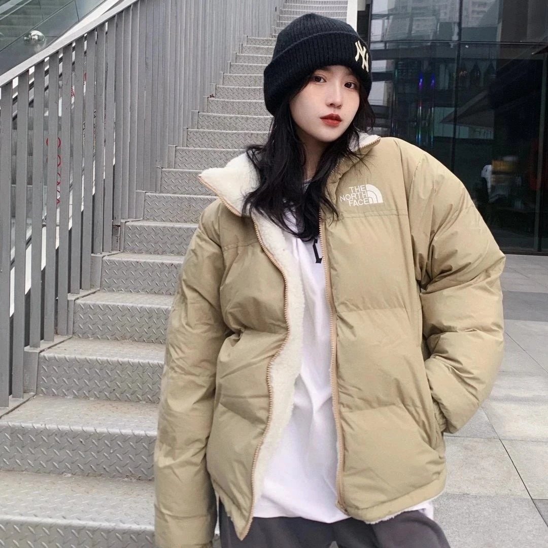 The North Face 北面双面穿羊羔毛棉服外套 秋冬加厚保暖摇粒绒棉袄夹克男女情侣同款 4