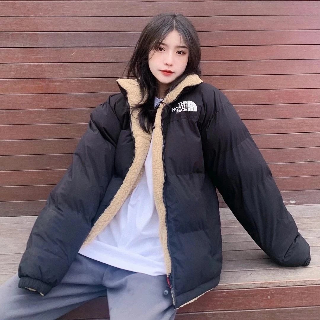 The North Face 北面双面穿羊羔毛棉服外套 秋冬加厚保暖摇粒绒棉袄夹克男女情侣同款 10