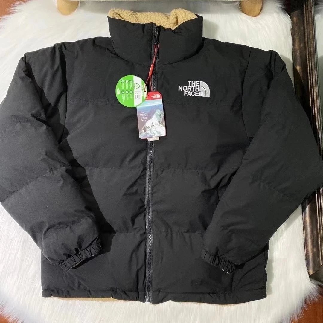 The North Face 北面双面穿羊羔毛棉服外套 秋冬加厚保暖摇粒绒棉袄夹克男女情侣同款 2