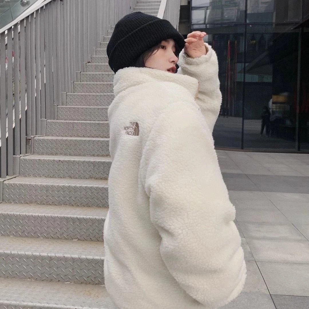 The North Face 北面双面穿羊羔毛棉服外套 秋冬加厚保暖摇粒绒棉袄夹克男女情侣同款 6