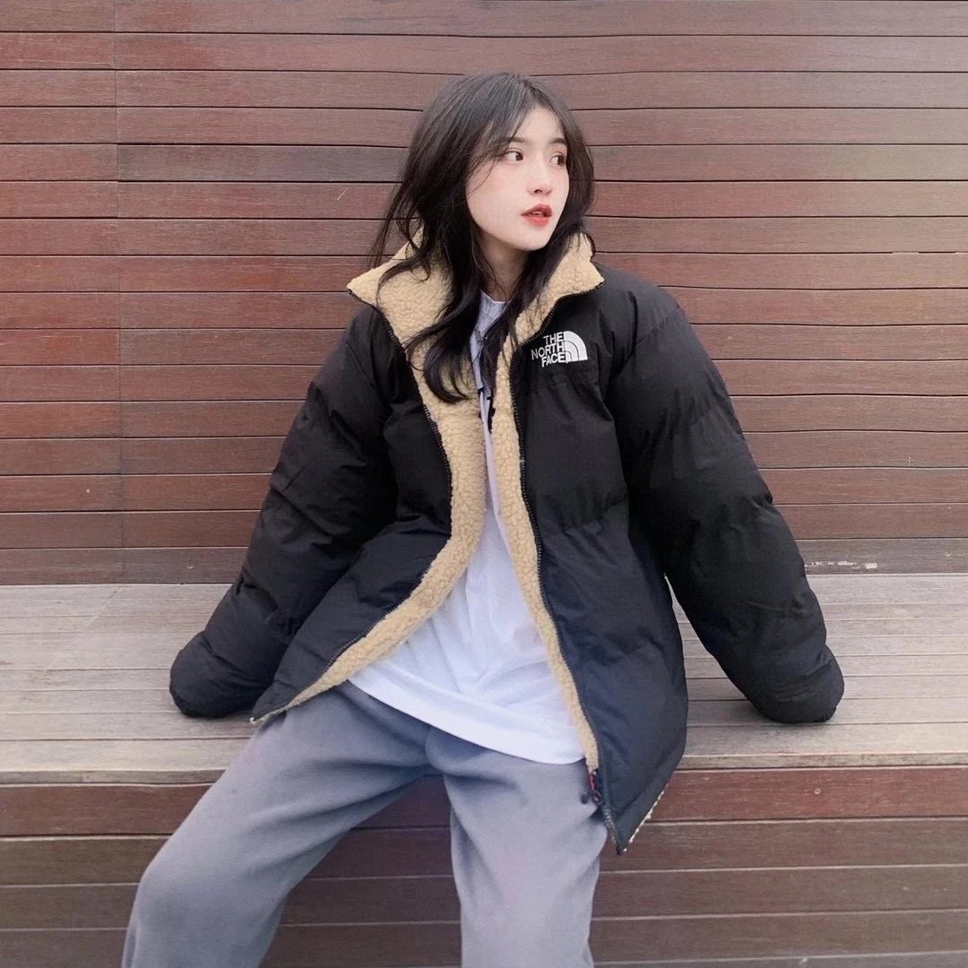 The North Face 北面双面穿羊羔毛棉服外套 秋冬加厚保暖摇粒绒棉袄夹克男女情侣同款 9