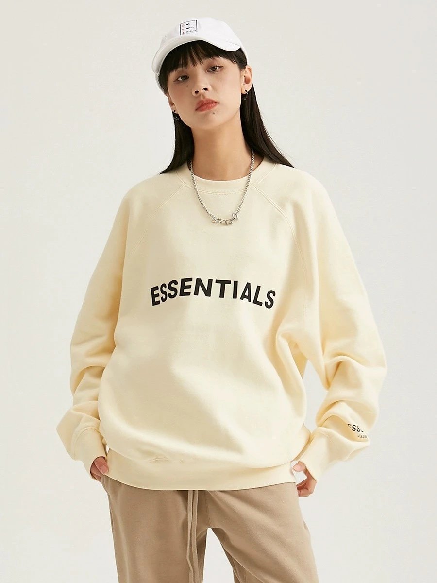 FOG FEAR OF GOD ESSENTIALS 20ss 字母LOGO压胶圆领
带防伪二维码扫描进官网 
黑色 白色 米色 炭灰 燕麦 抹茶 驼色七色齐发
YB采样化验定织定染3