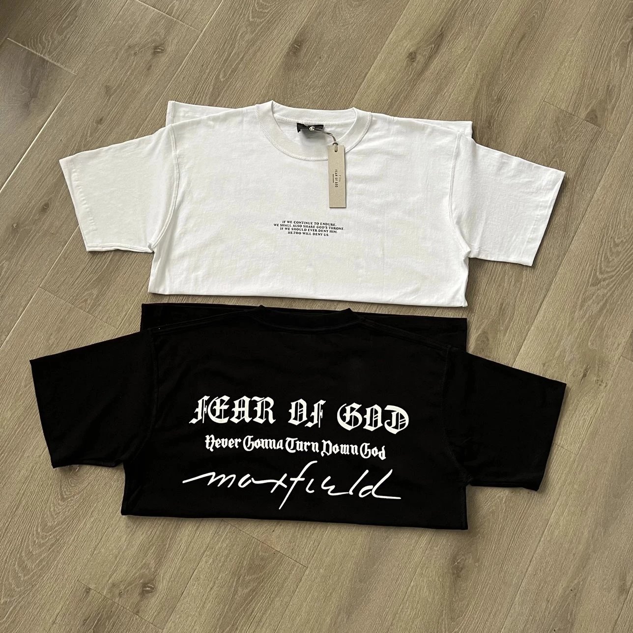 FEAR OF GOD FOG主线第七季梵文字母印花短袖T恤  男女同款