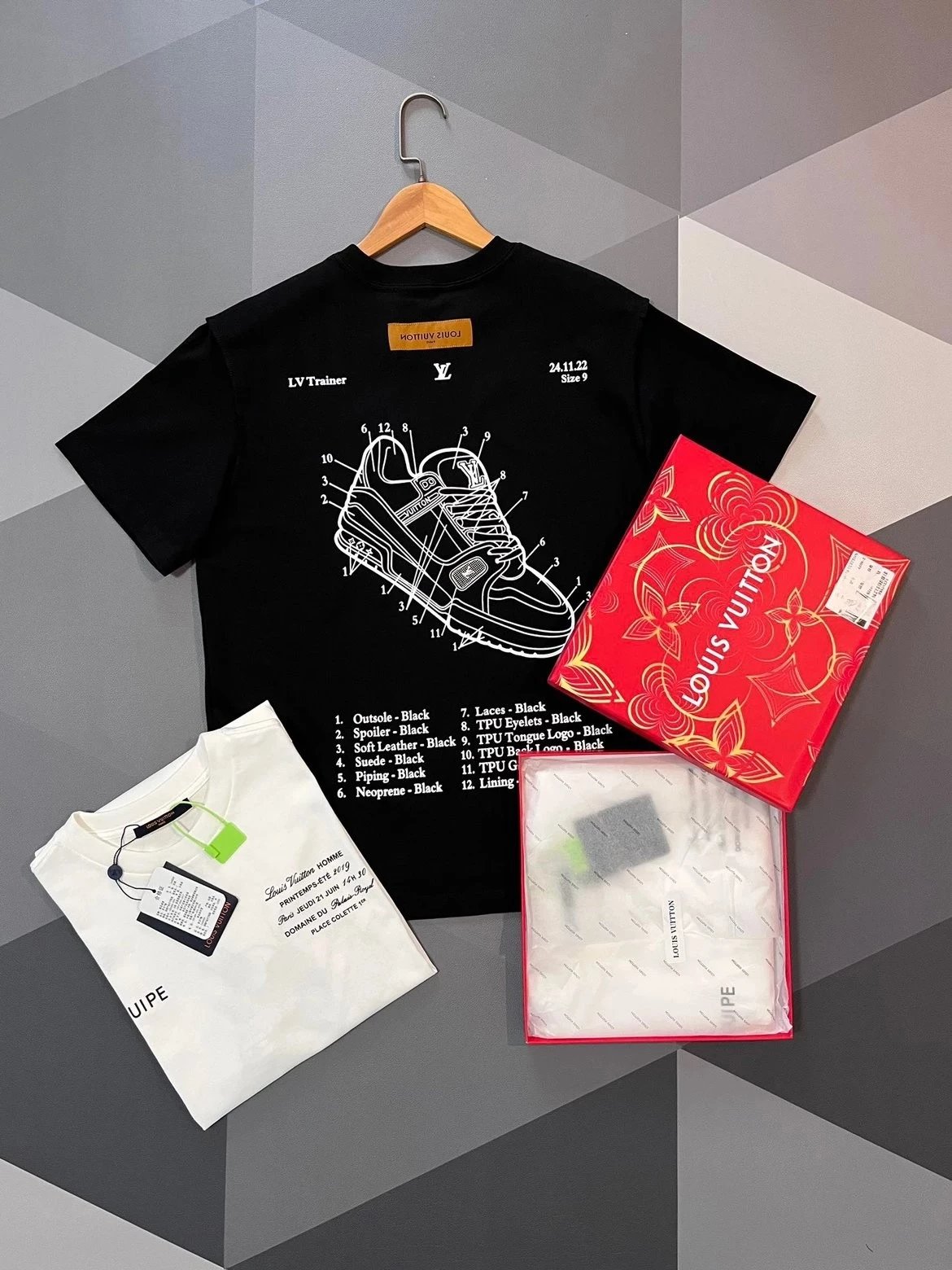 23ss新款鞋子印花短袖T恤男女同款 6