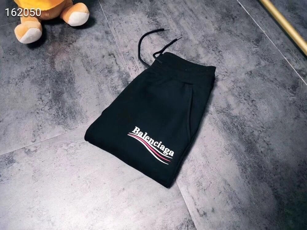 Balenc1aga高端版本毛圈加厚款秋冬裤子印花男女同款百搭卫裤运动篮球长裤大码宽松休闲裤早秋新款波浪印花休闲情侣卫裤20SS采用全棉薄款毛圈面料柔软舒适真的是简约时尚大方得体的小脚长 8