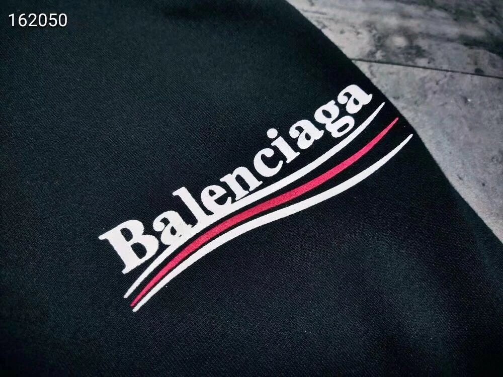 Balenc1aga高端版本毛圈加厚款秋冬裤子印花男女同款百搭卫裤运动篮球长裤大码宽松休闲裤早秋新款波浪印花休闲情侣卫裤20SS采用全棉薄款毛圈面料柔软舒适真的是简约时尚大方得体的小脚长 5
