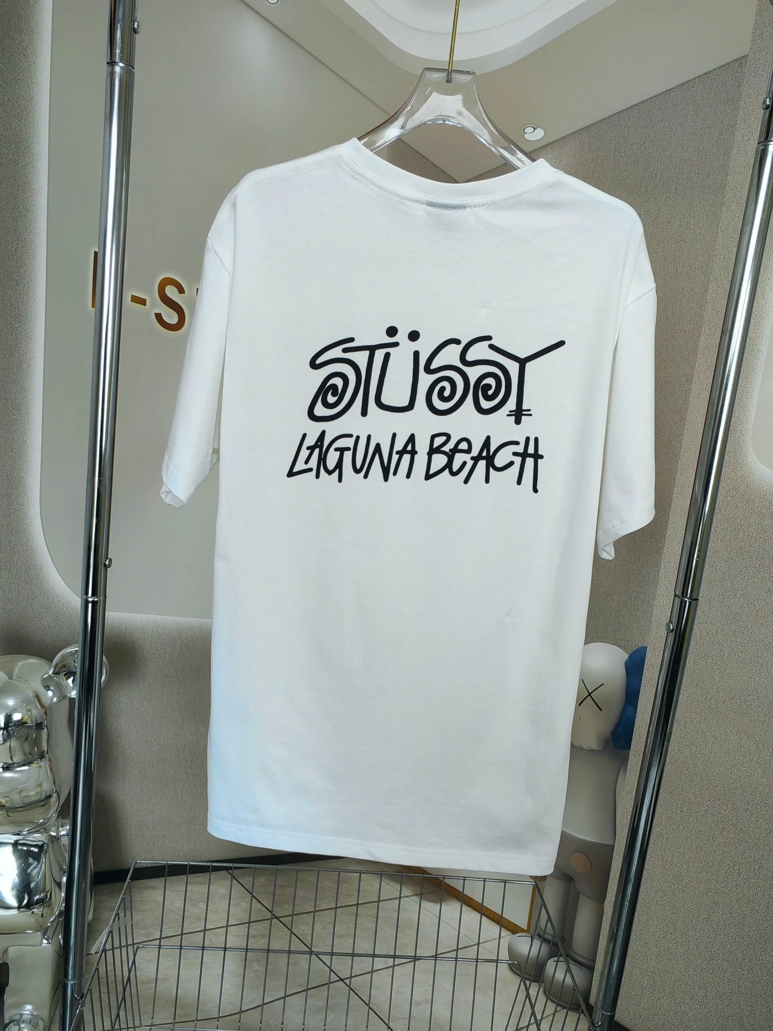 Stussy x OUR LEGACY x Denim Tears三方联名款 Our LegacyLaguna Tee撞色字母徽标Logo短袖T恤
 男女同款2 6