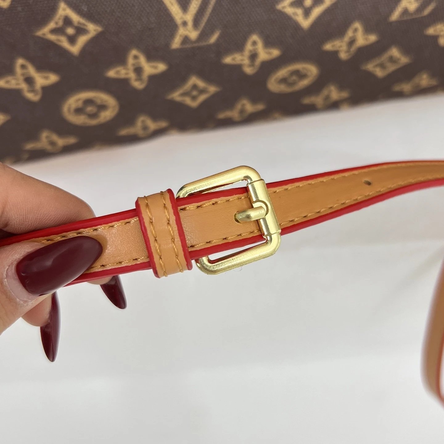 铝牌 Speedy Bandouliere 20 金色五金配件 涂层帆布 单肩斜挎手提包 女款 浅绿色 9