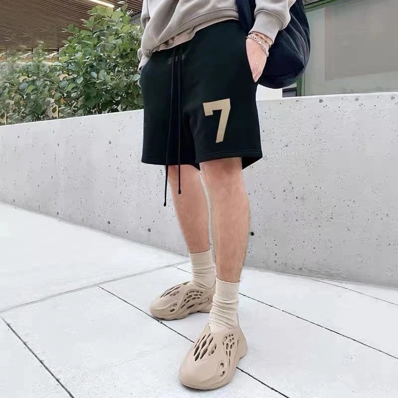 FEAR OF GOD FOG主线第七季高街数字7印花美式五分短裤 面料采用 纯棉毛圈裤子直筒宽松版 透气性好 事 6