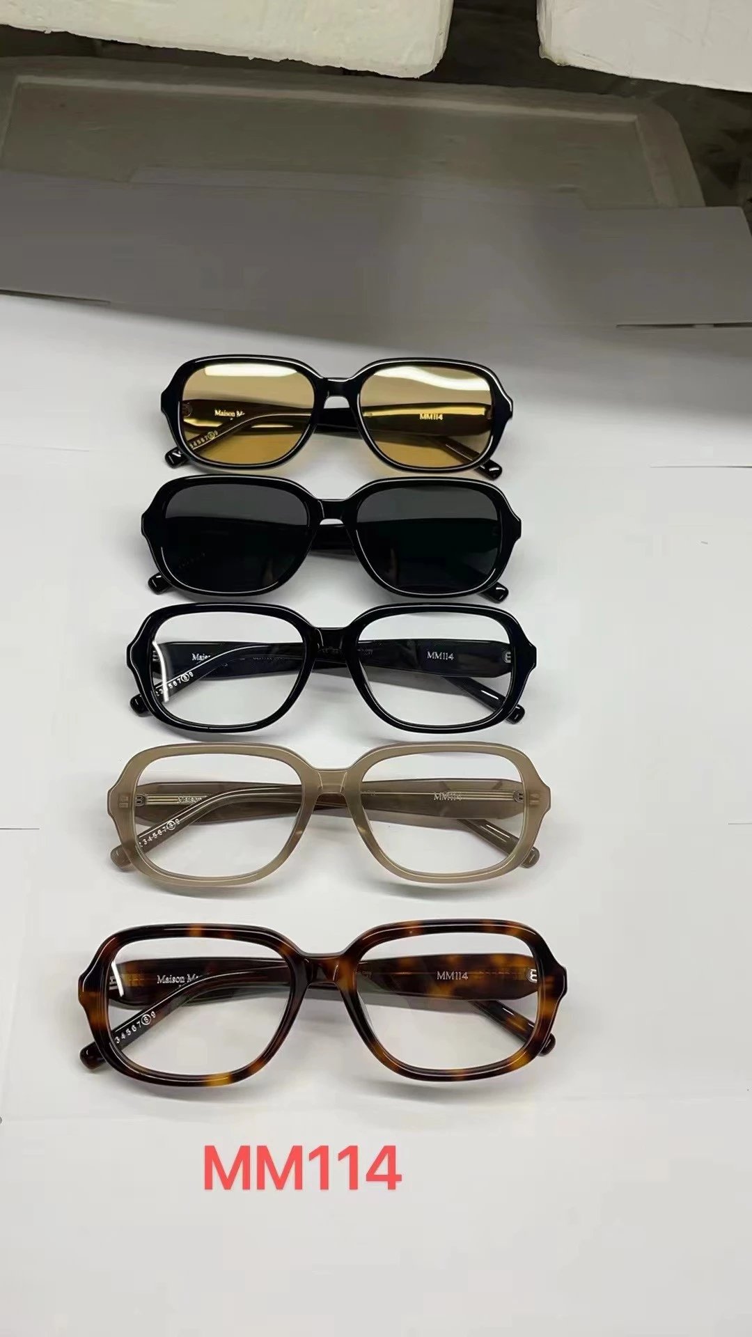 New Arrival [Dropshipping Grade] MM114 Sunglasses for Men & Women, Fashion V-Logo GM Style Designer Shades, Authentic Factory Direct High-Quality 396000 Model