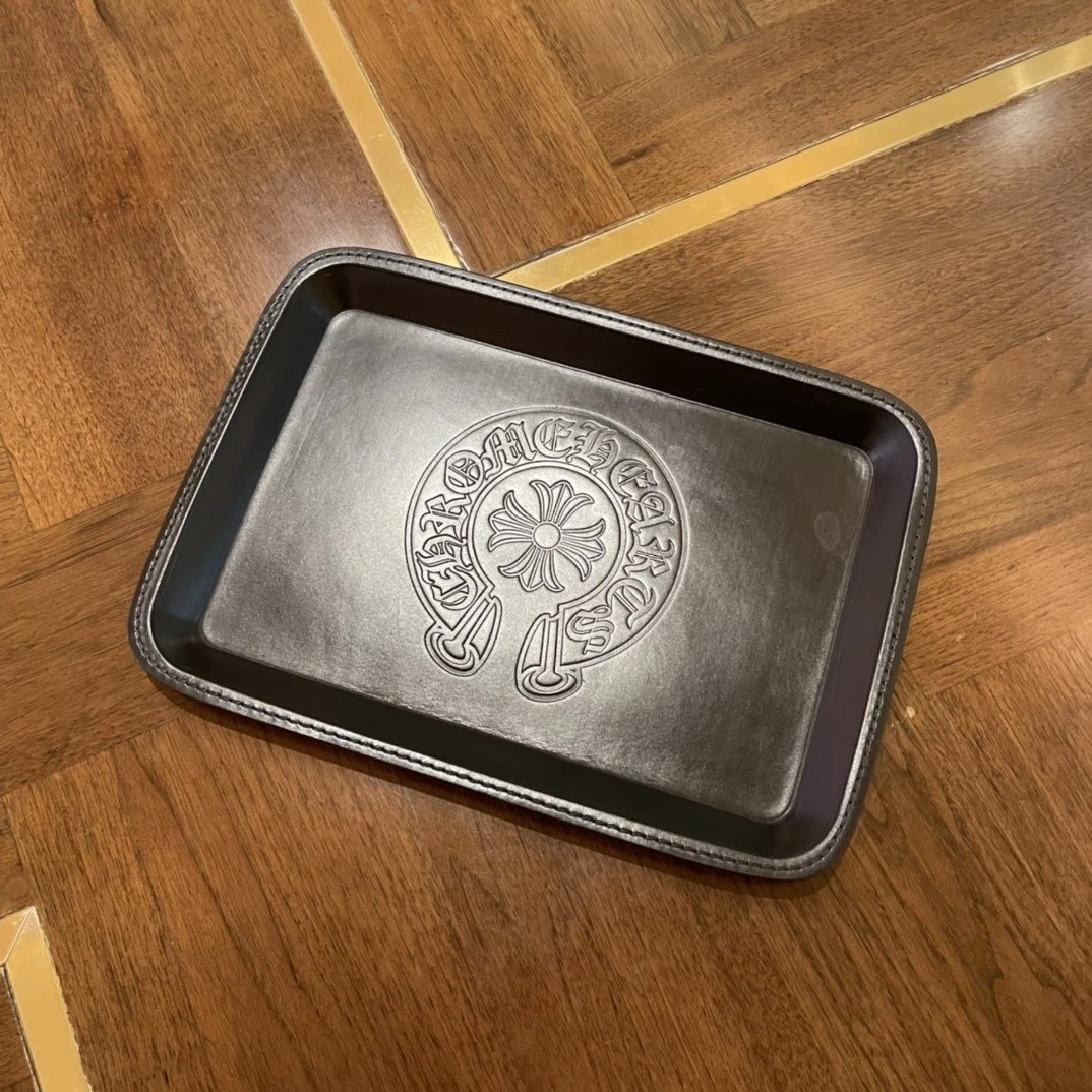 Chrome Hearts Full Leather Large Horseshoe Tray