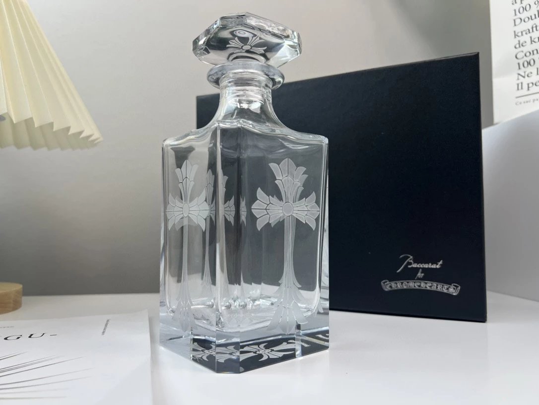 Chrome Hearts x Baccarat Collaboration Handmade Liquor Bottle