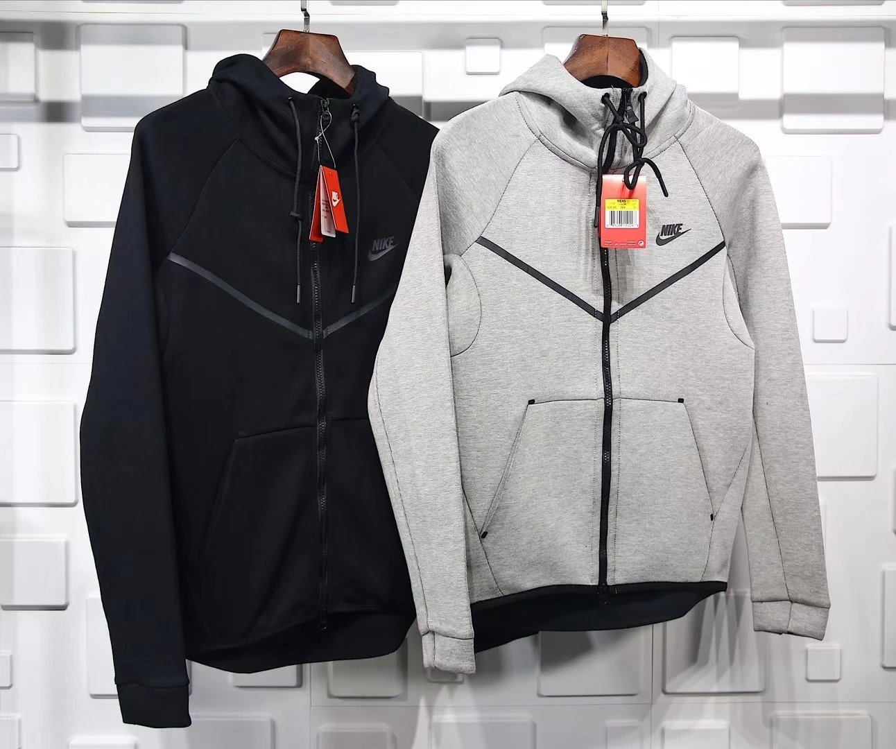 NK开襟连帽衫外套 官方SPORTSWEAR TECH FLEECE 众多球星上身 科比最爱 全部原厂材料 配件