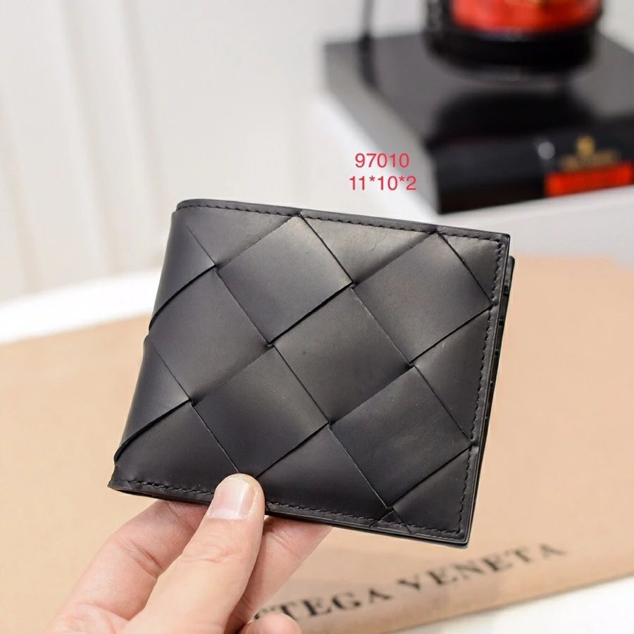 Only sold for 149 yuan! Crafted from pure handmade cowhide, black wallet, folding wallet, card holder, bag, shipping