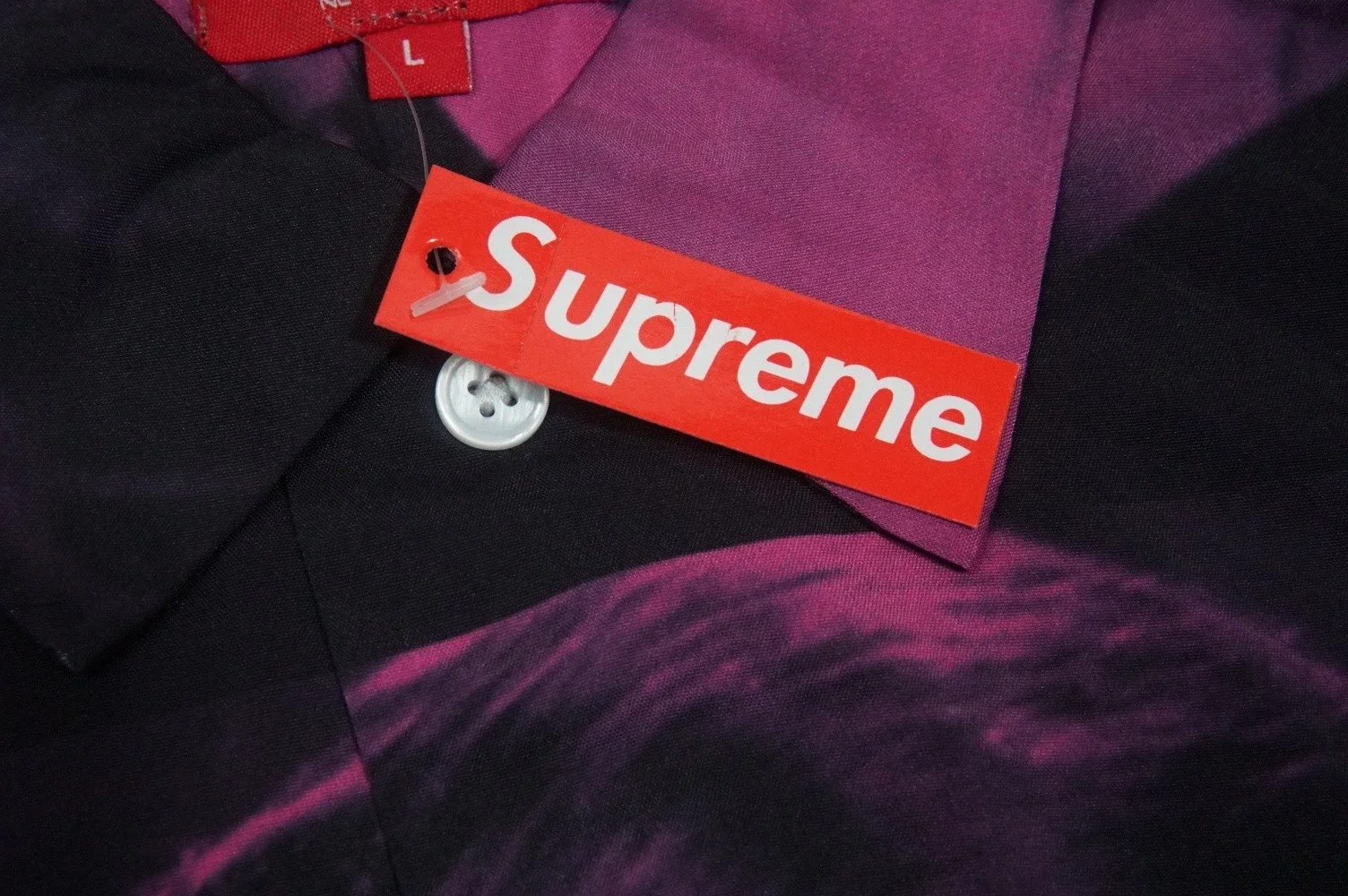 Supreme 19ss Bela Lugosi Rayon Shirt 吸血鬼印花短袖衬衫