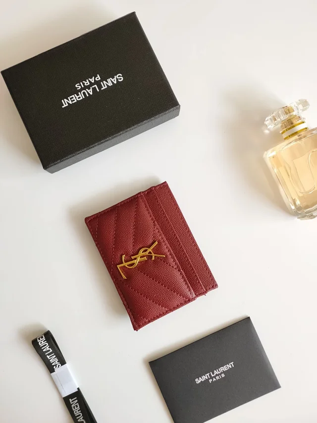 Saint Laurent Wallets & Card Holders Quilted monogram holder product detail image 21