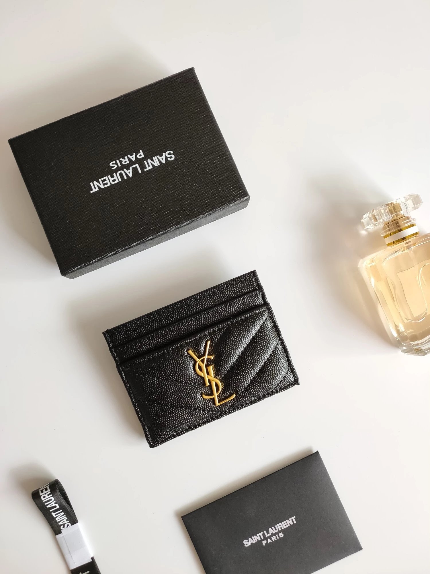 Saint Laurent Wallets & Card Holders Quilted monogram holder image 2
