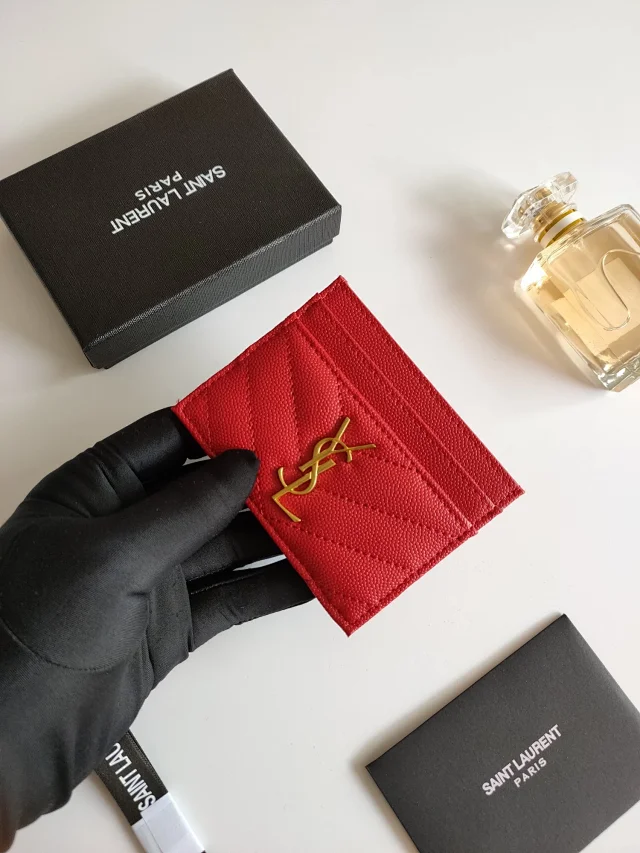 Saint Laurent Wallets & Card Holders Quilted monogram holder product detail image 41