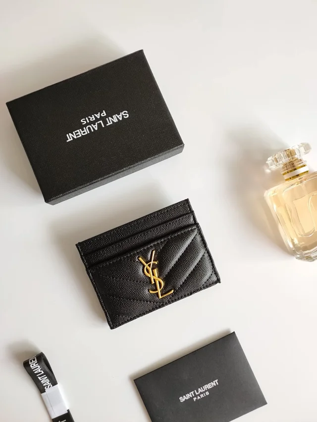 Saint Laurent Wallets & Card Holders Quilted monogram holder product detail image 2