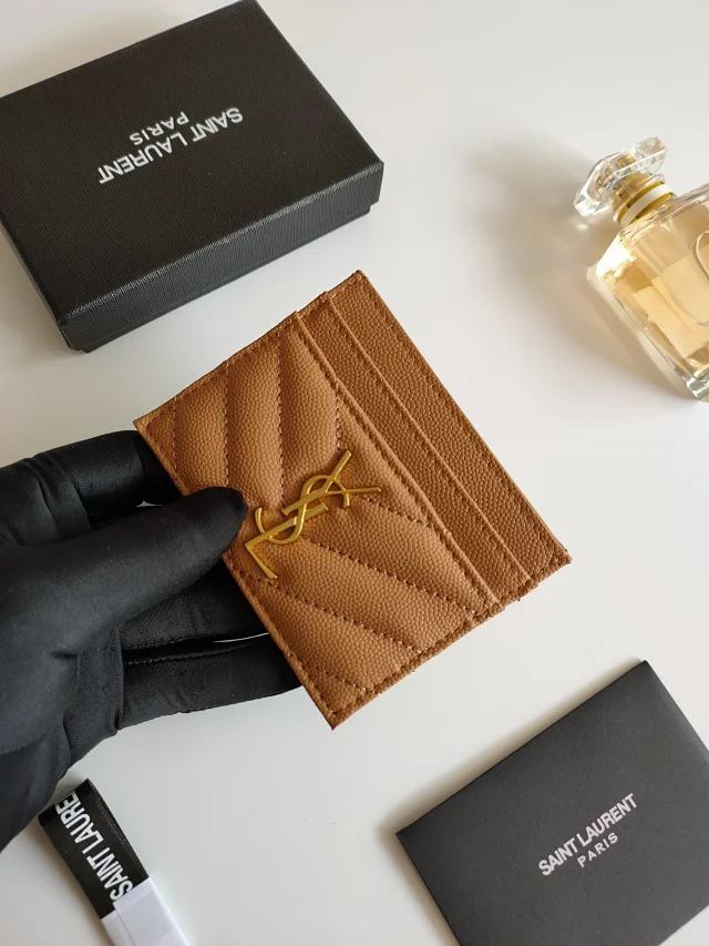 Saint Laurent Wallets & Card Holders Quilted monogram holder product detail image 29