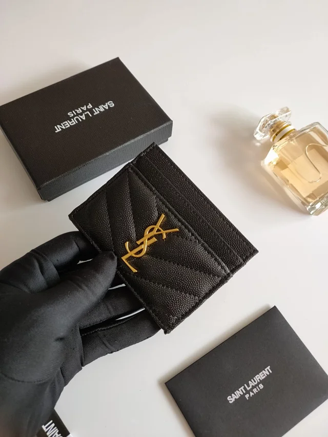 Saint Laurent Wallets & Card Holders Quilted monogram holder product detail image 5