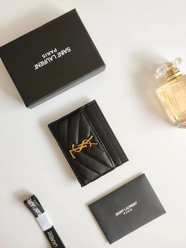 Saint Laurent Wallets & Card Holders Quilted monogram holder product detail image 3