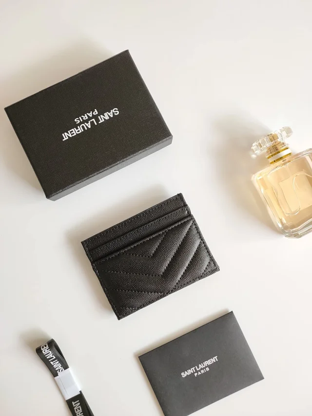 Saint Laurent Wallets & Card Holders Quilted monogram holder product detail image 4