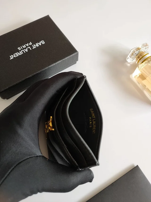 Saint Laurent Wallets & Card Holders Quilted monogram holder product detail image 6