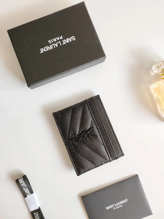 Saint Laurent Wallets & Card Holders Quilted monogram holder product detail image 15