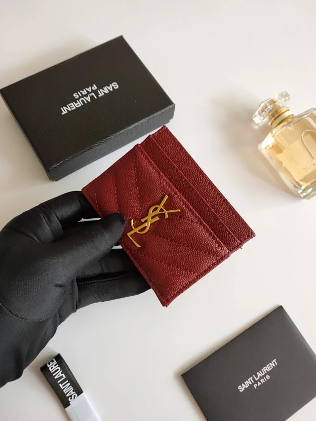 Saint Laurent Wallets & Card Holders Quilted monogram holder product detail image 23