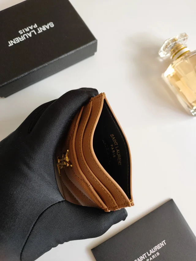 Saint Laurent Wallets & Card Holders Quilted monogram holder product detail image 30
