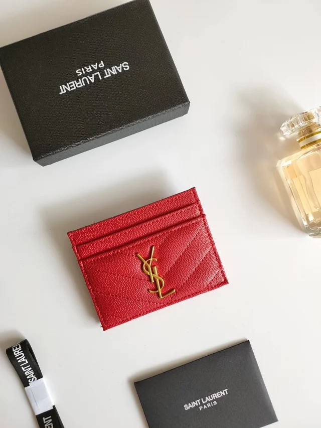 Saint Laurent Wallets & Card Holders Quilted monogram holder product detail image 38