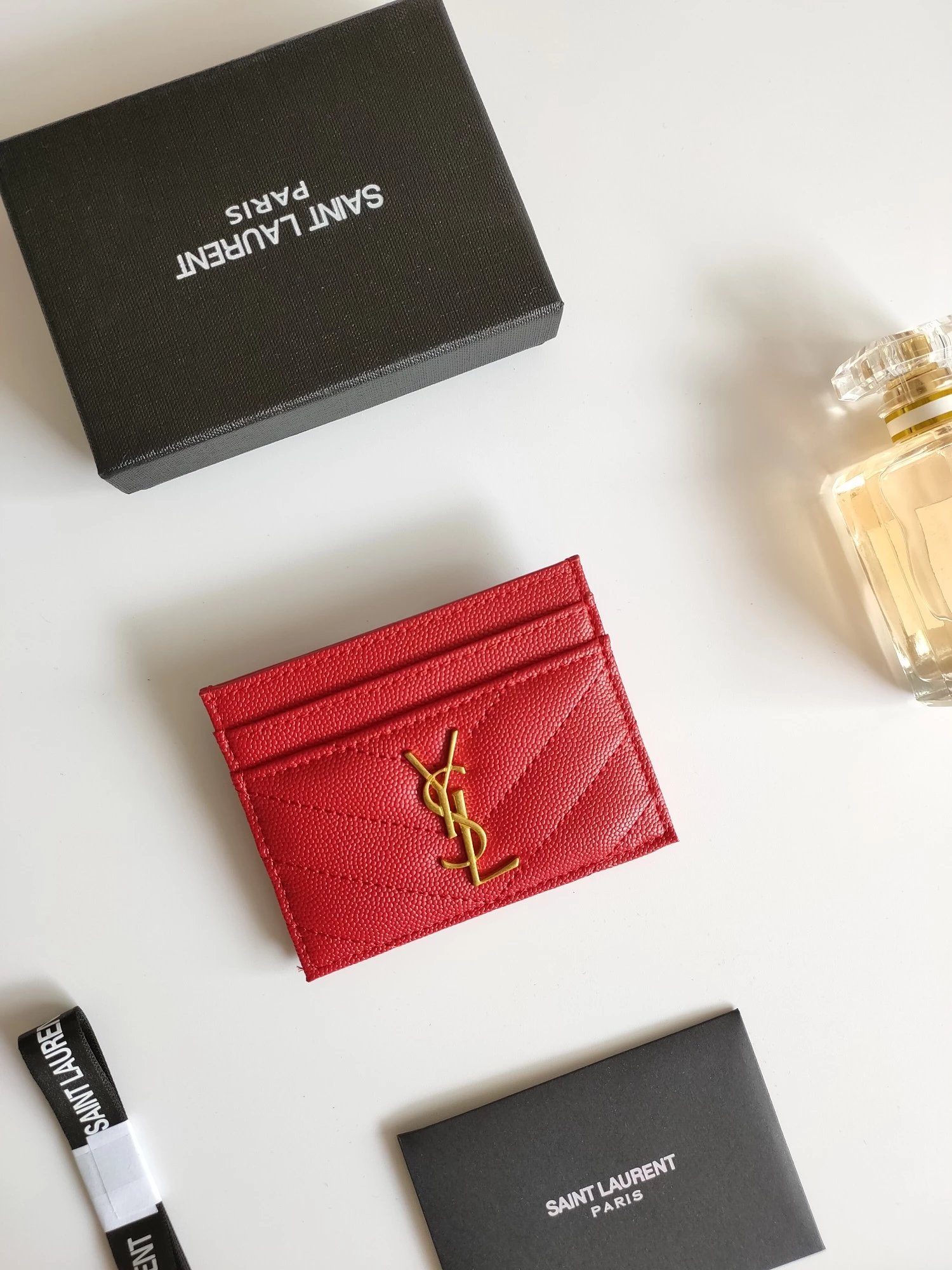 Saint Laurent Wallets & Card Holders Quilted monogram holder image 8