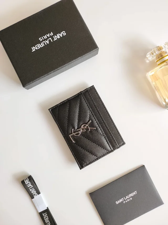 Saint Laurent Wallets & Card Holders Quilted monogram holder product detail image 9