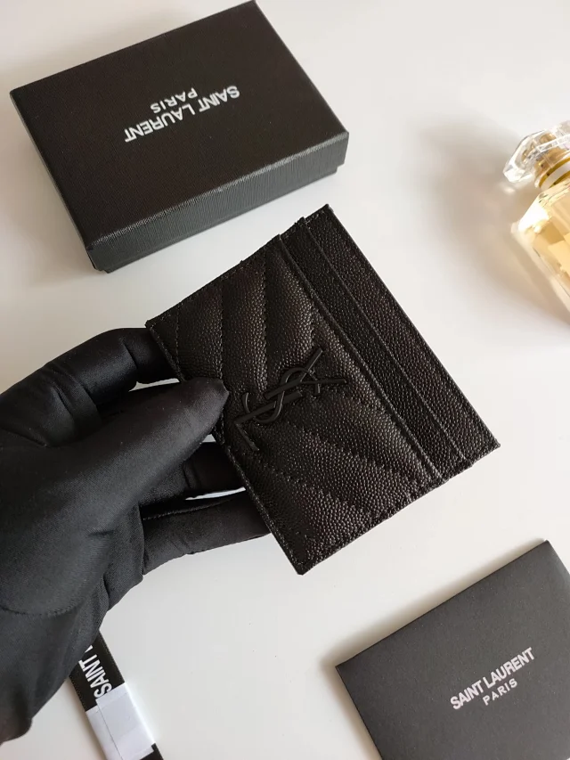 Saint Laurent Wallets & Card Holders Quilted monogram holder product detail image 17