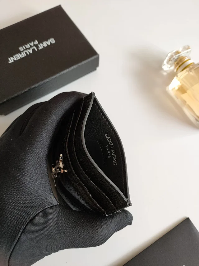Saint Laurent Wallets & Card Holders Quilted monogram holder product detail image 12
