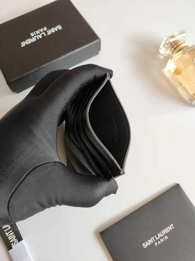 Saint Laurent Wallets & Card Holders Quilted monogram holder product detail image 13