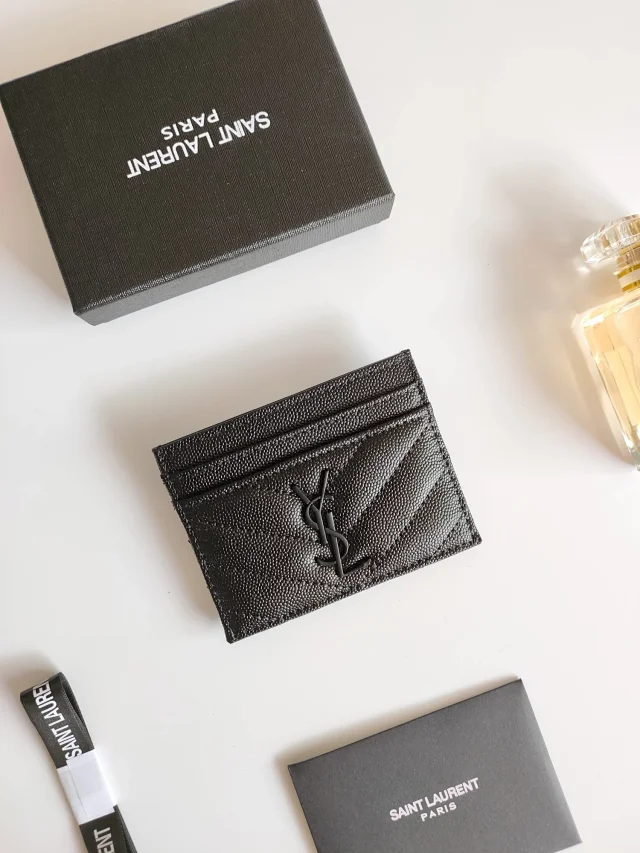 Saint Laurent Wallets & Card Holders Quilted monogram holder product detail image 14